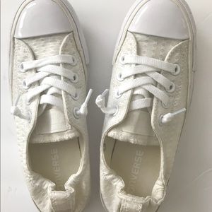 Converse White Shoreline Texture Sneaker size 6